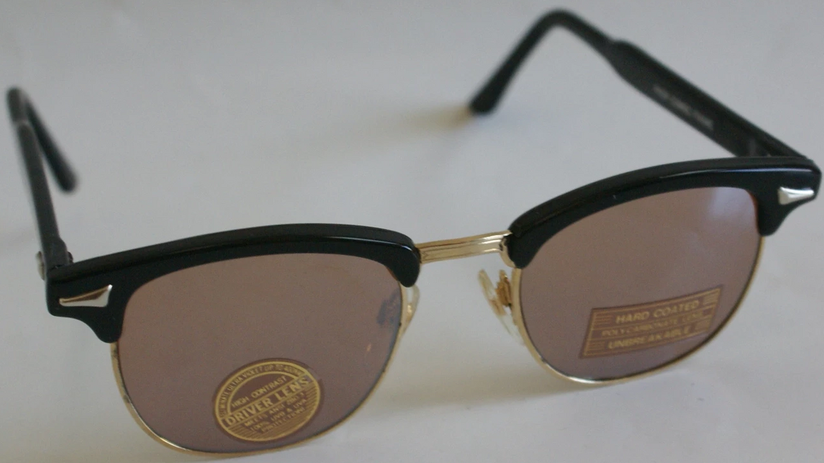 NWT True Vintage Clubmaster / Soho 60\'s retro style Sunglasses w/ coppermax lens Ray-Ban RBR0504S Clubmaster Reverse L (54 - 21) with Blue  main image 2